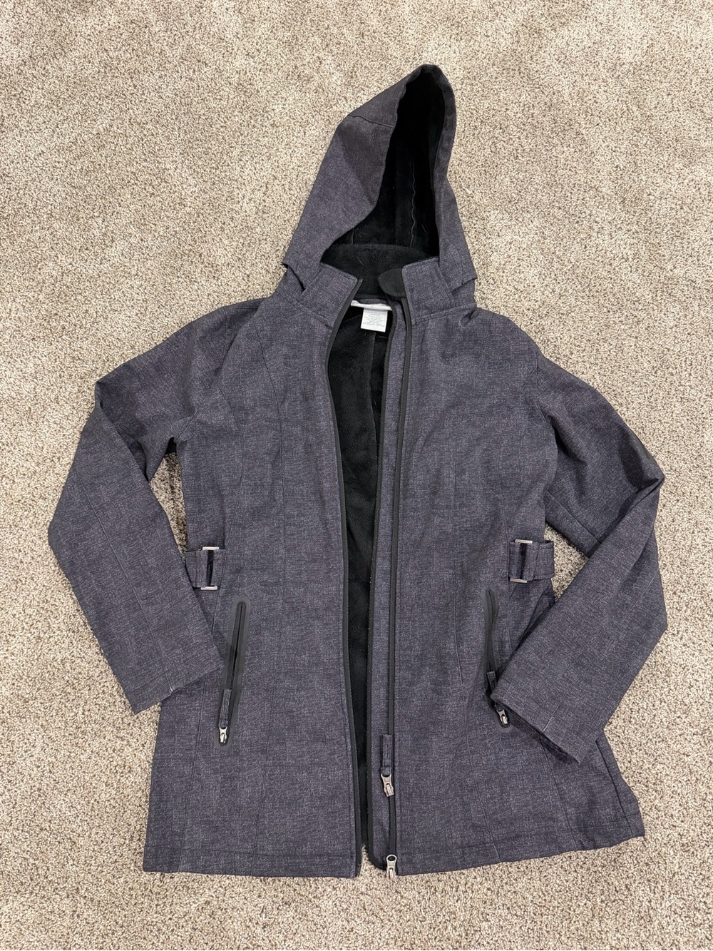 Free Country Hooded Utility Jacket - Charcoal Gray